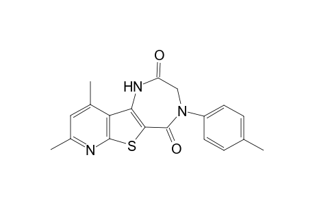 8,10-Dimethyl-4-(4-methylphenyl)-3,4-dihydro-1H-pyrido[3',2':4,5]thieno[3,2-e][1,4]diazepine-2,5-dione