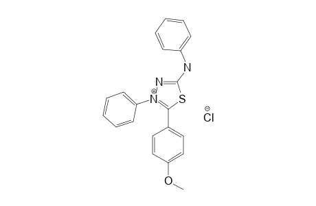 2-ANILINO-5-(4'-METHOXYPHENYL)-4-PHENYL-1,3,4-THIADIAZOLIUM-4-HYDROCHLORIDE