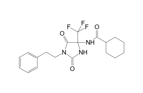 N-[2,5-diketo-1-phenethyl-4-(trifluoromethyl)imidazolidin-4-yl]cyclohexanecarboxamide