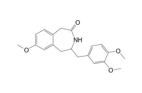 2,3,4,5-TETRAHYDRO-4-(3',4'-DIMETHOXYBENZYL)-7-METHOXY-2-OXO-1H-3-BENZAZEPINE