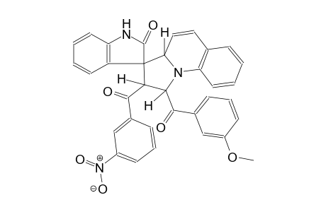 (1'S,2'S,3R,3a'R)-1'-(3-methoxybenzoyl)-2'-(3-nitrobenzoyl)-2',3a'-dihydro-1'H-spiro[indoline-3,3'-pyrrolo[1,2-a]quinolin]-2-one