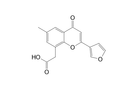 8-Carboxymethyl-2-(3-furyl)-6-methyl-4H-1-benzopyran-4-one