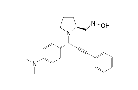 (E),(S)-1-((S)-1-(4-(dimethylamino)phenyl)-3-phenylprop-2-ynyl)pyrrolidine-2-carbaldehyde oxime