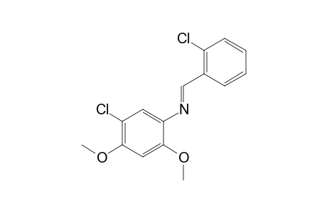 5-chloro-N-(o-chlorobenzylidene)-2,4-dimethoxyaniline