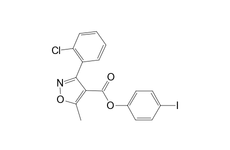 4-Iodophenyl 3-(2-chlorophenyl)-5-methyl-4-isoxazolecarboxylate