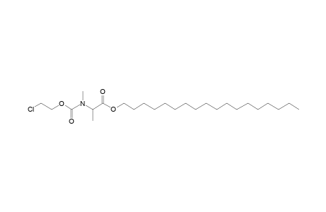 Alanine, N-methyl-N-(2-chloroethoxycarbonyl)-, octadecyl ester