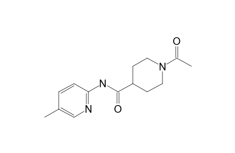 1-Acetyl-N-(5-methylpyridin-2-yl)piperidine-4-carboxamide