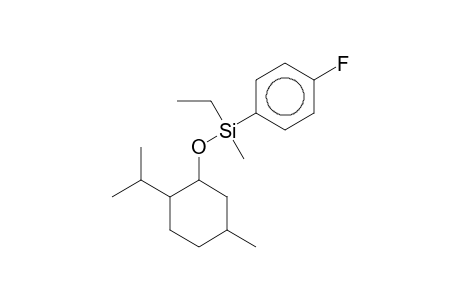 SILANE, ETHYL(4-FLUOROPHENYL)METHYL[[5-METHYL-2-(1-METHYLETHYL)CYCLOHEXYL]OXY]-, (1alpha,2beta,5alpha)-