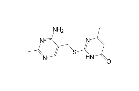 2-{[(4-amino-2-methyl-5-pyrimidinyl)methyl]sulfanyl}-6-methyl-4(3H)-pyrimidinone