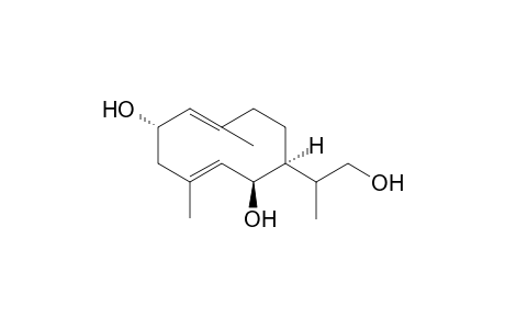 2.alpha,6.beta,7.beta.-1(10),4-Germacradiene-2,6,12-triol