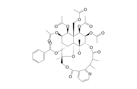 CANGORININE-E-I;7-(ACETYLOXY)-O(5)-BENZOYL-O(5)-DEACETYL-7-DEOXOEVONINE