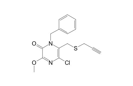 1-Benzyl-5-chloro-3-methoxy-6-[(2-propynylsulfanyl)methyl]-2-(1H)-pyrazinone