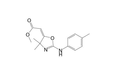 E-4,5-dihydro-4,4-dimethyl-5-methoxycarbonylmethylene-N-(4-methylphenyl)-2-oxazolamine