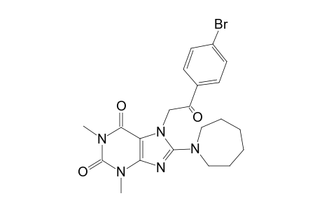 1H-purine-2,6-dione, 7-[2-(4-bromophenyl)-2-oxoethyl]-8-(hexahydro-1H-azepin-1-yl)-3,7-dihydro-1,3-dimethyl-
