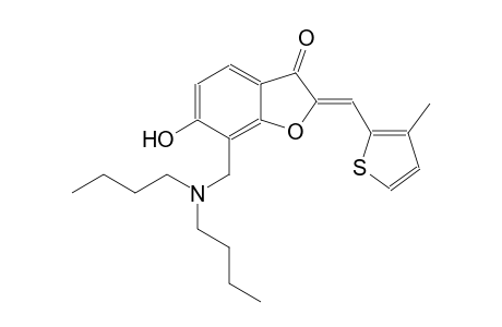 3(2H)-benzofuranone, 7-[(dibutylamino)methyl]-6-hydroxy-2-[(3-methyl-2-thienyl)methylene]-, (2Z)-