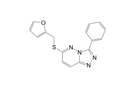 [1,2,4]triazolo[4,3-b]pyridazine, 6-[(2-furanylmethyl)thio]-3-phenyl-