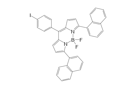 4,4-DIFLUORO-8-(4'-IODOPHENYL)-1,7-BIS-(1'-NAPHTHYL)-4-BORA-3A,4A-DIAZA-S-INDANCENE