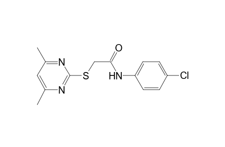 N-(4-chlorophenyl)-2-[(4,6-dimethyl-2-pyrimidinyl)sulfanyl]acetamide