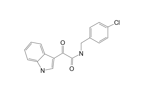 1H-Indole-3-acetamide, N-[(4-chlorophenyl)methyl]-.alpha.-oxo-