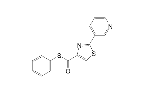 2-(3-pyridyl)-4-thiazolecarbothioic acid, S-phenyl ester