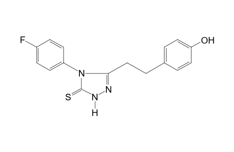 4-(p-fluorophenyl)-3-(p-hydroxyphenethyl)-deltasquare-1,2,4-triazoline-5-thione