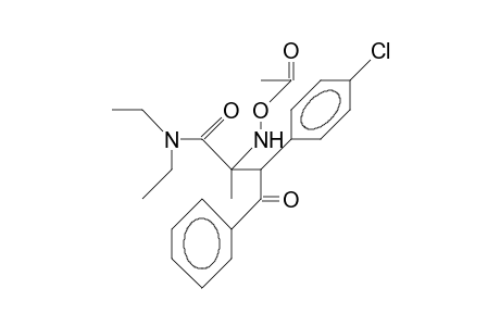2-[(Acetyloxy)-amino]-N,N-diethyl-2-methyl-4-oxo-4-phenyl-3-(4-chlorophenyl)-butanamide