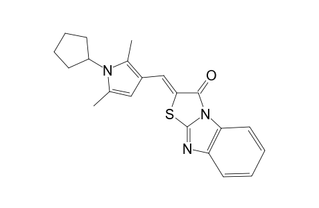 thiazolo[3,2-a]benzimidazol-3(2H)-one, 2-[(1-cyclopentyl-2,5-dimethyl-1H-pyrrol-3-yl)methylene]-, (2Z)-