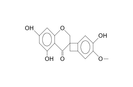 3,5',7'-trihydroxy-4-methoxyspiro[bicyclo[4.2.0]octa-1,3,5-triene-8,3'-chroman]-4'-one