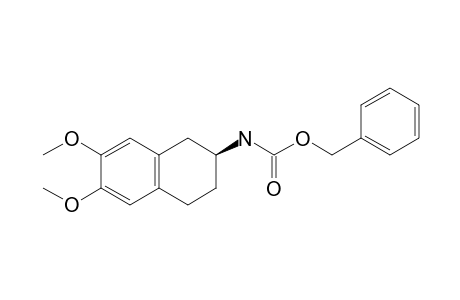 Carbamic acid, (1,2,3,4-tetrahydro-6,7-dimethoxy-2-naphthalenyl)-, phenylmethyl ester, (S)-