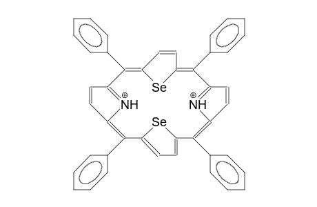 meso-Tetraphenyl-21,23-diselena-porphine dication