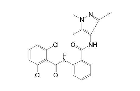 2,6-dichloro-N'-(1,3,5-trimethylpyrazol-4-yl)-N,2'-bibenzamide
