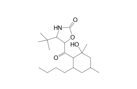 5-n-Butyl-1,3-dimethyl-6-[(4-tert-butyl-2-oxotetrahydrooxazol-5-yl)carbonyl]cyclohexanol