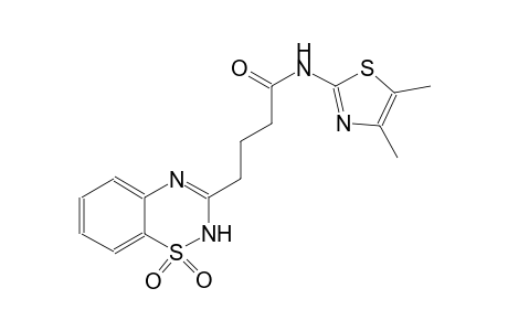N-(4,5-dimethyl-1,3-thiazol-2-yl)-4-(1,1-dioxido-2H-1,2,4-benzothiadiazin-3-yl)butanamide