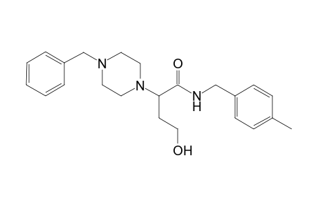 2-(4-benzylpiperazin-1-yl)-4-hydroxy-N-(p-tolylmethyl)butanamide