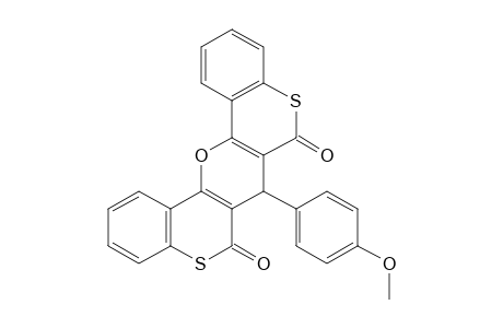 7-(p-METHOXYPHENYL)-6H,7H,8H-BIS[1]BENZOTHIOPYRANO[4,3-b:3',4'-e]PYRAN-6,8-DIONE