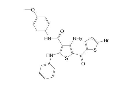 4-Amino-5-(5-bromothiophene-2-carbonyl)-N-(4-methoxyphenyl)-2-(phenylamino)-thiophene-3-carboxamide