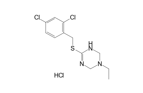 6-[(2,4-dichlorobenzyl)thio]-3-ethyl-1,2,3,4-tetrahydro-s-triazine, monohydrochloride