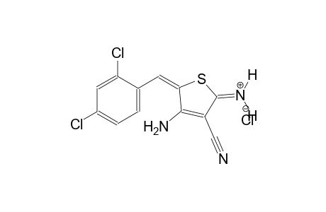 2(5H)-thiopheniminium, 4-amino-3-cyano-5-[(2,4-dichlorophenyl)methylene]-, chloride, (5E)-