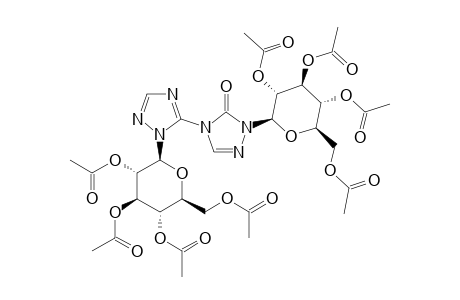 1-(2,3,4,6-Tetra-O-acetyl-.beta.-D-glucopyranosyl)-4-[1-(2,3,4,6-tetra-O-acetyl-.beta.-D-glucopyranosyl)-1,2,4-triazol-5-yl]-1,2,4-triazolin-5-one