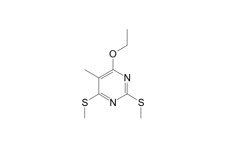 4-ETHOXY-5-METHYL-2,6-BIS-(METHYLTHIO)-PYRIMIDINE