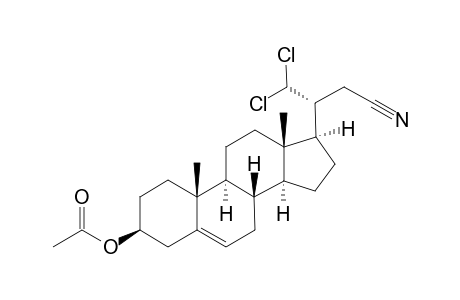 3-.beta.-Acetoxy-21,21-dichloro-20.xi.-24-nor-chol-5-en-23-oic acid nitrile