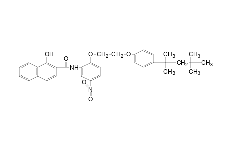 1-hydroxy-5'-nitro-2'-{2-[p-(1,1,3,3-tetramethylbutyl)phenoxy]ethoxy}-2-naphthanilide