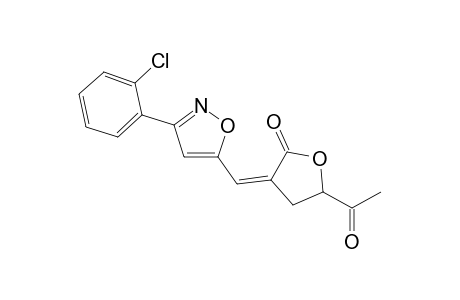 (Z)-2-Acetyl-4-[3-(2-chlorophenyl)isoxazol-5-yl]methylenetetrahydrofuran-5-one