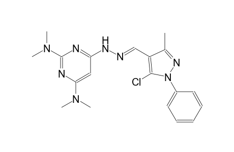 5-chloro-3-methyl-1-phenyl-1H-pyrazole-4-carbaldehyde [2,6-bis(dimethylamino)-4-pyrimidinyl]hydrazone