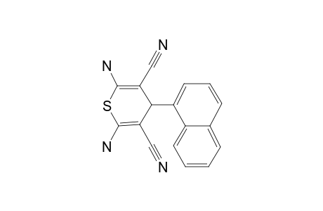 4H-Thiopyran-3,5-dicarbonitrile, 2,6-diamino-4-(1-naphthyl)-