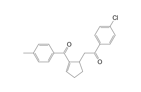 1-(4-chlorophenyl)-2-[2-(4-methylbenzoyl)cyclopent-2-en-1-yl]ethanone