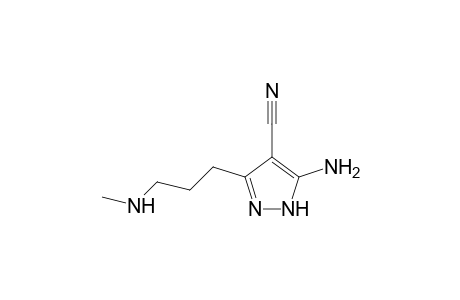 3-Amino-5-[3-(methylamino)propyl]-1H-pyrazole-4-carbonitrile