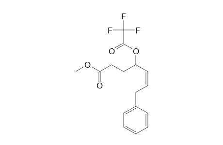 Methyl (5Z)-7-phenyl-4-[(trifluoroacetyl)oxy]-5-heptenoate