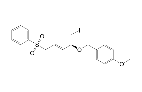 (+)-(2S)-5-benzenesulfonyl-1-iodo-2-(4-methoxybenzyloxy)pent-3-ene