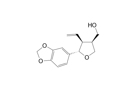 (3RS,4SR,5SR)-5-(1,3-BENZODIOXOL-5-YL)-4-ETHENYLTETRAHYDROFURAN-3-METHANOL